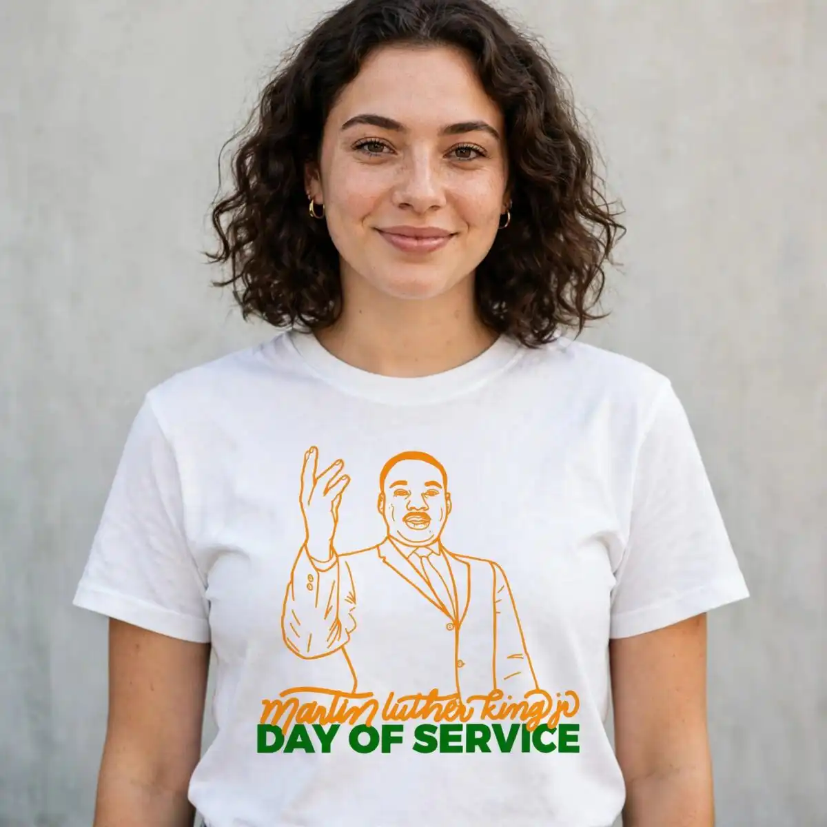 martin luther king jr png image design printed on a plain product mockup