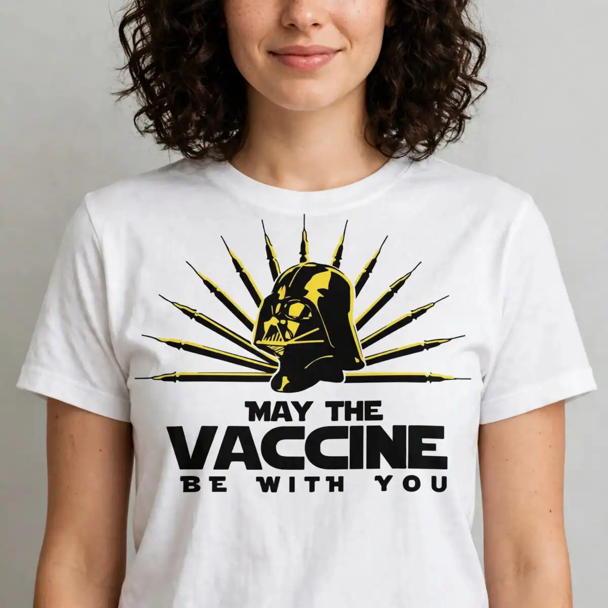 darth vader helmet svg design printed on a plain product mockup