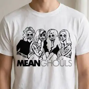 women skull svg design printed on a plain product mockup