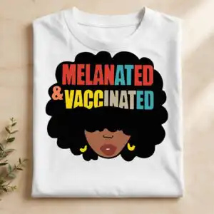 black woman png image design printed on a plain product mockup