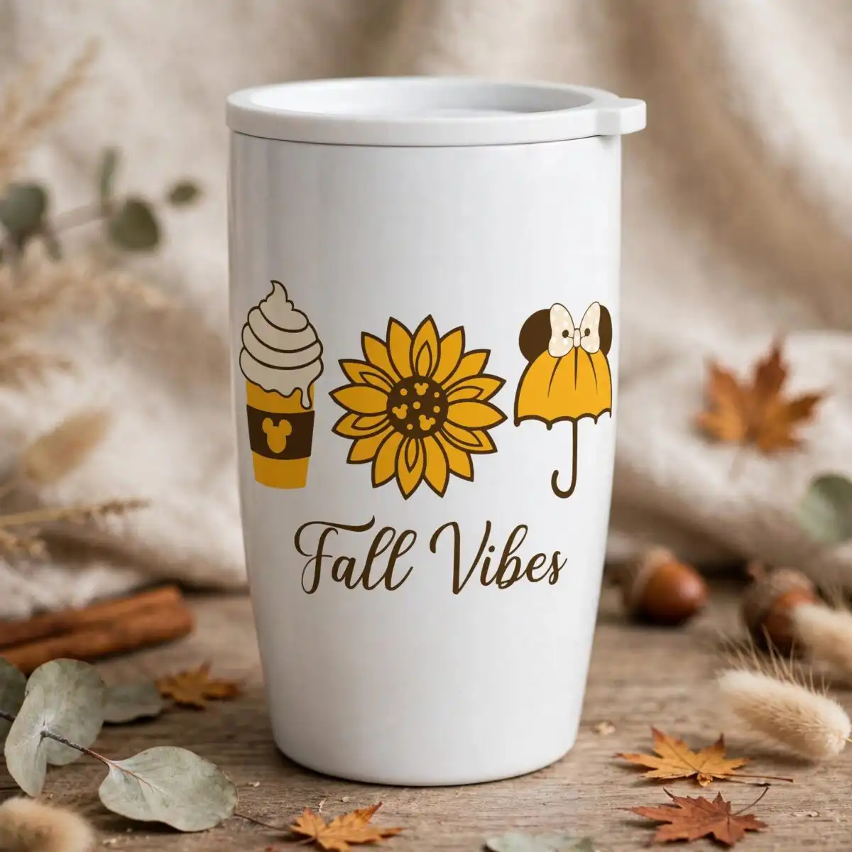 fall svg images design printed on a plain product mockup