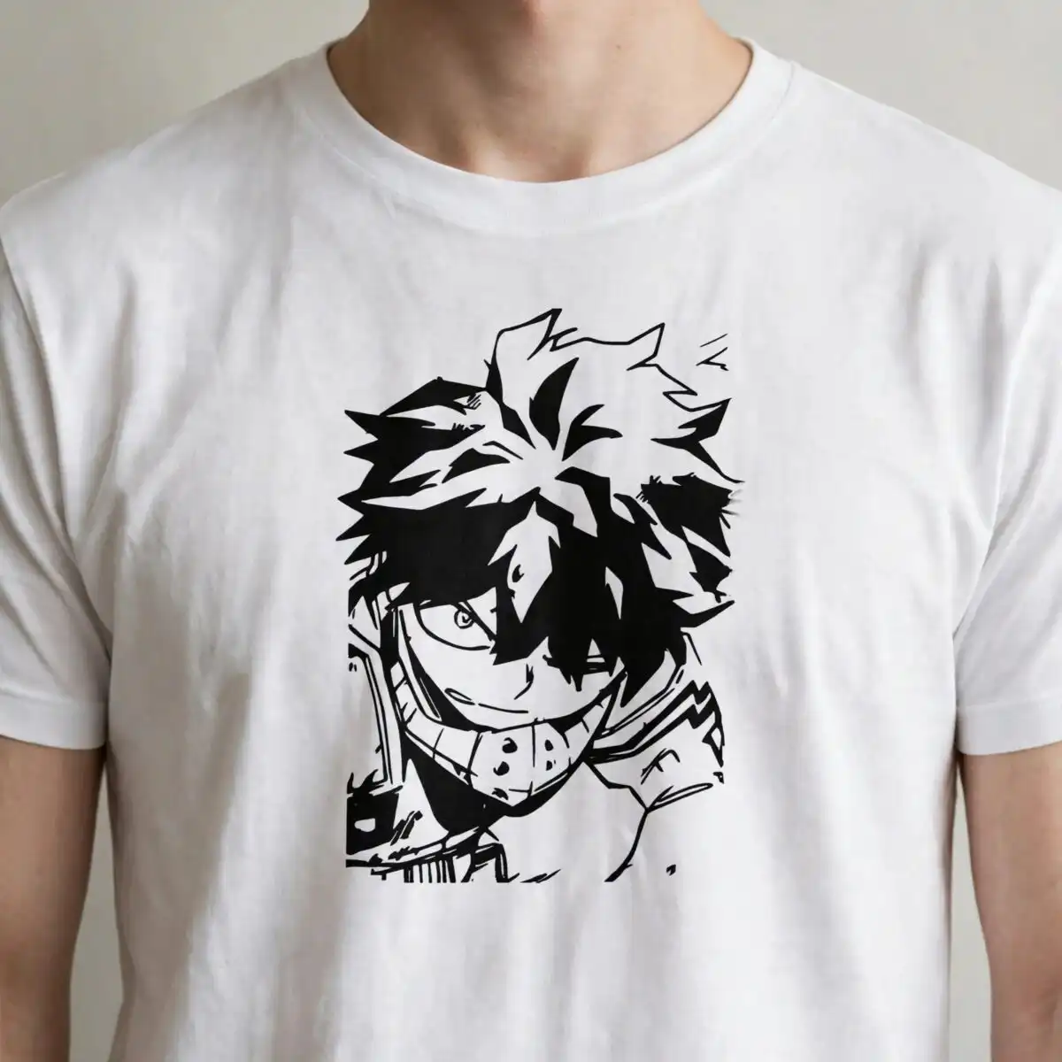 three anime style male characters triptych panels set three anime style male svg design printed on a plain product mockup