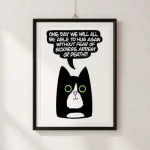 cartoon cat outline speech bubble quote svg for cricut and t-shirts cartoon speech bubble png design printed on a plain product mockup