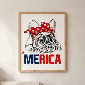 french bulldog funny svg design printed on a plain product mockup