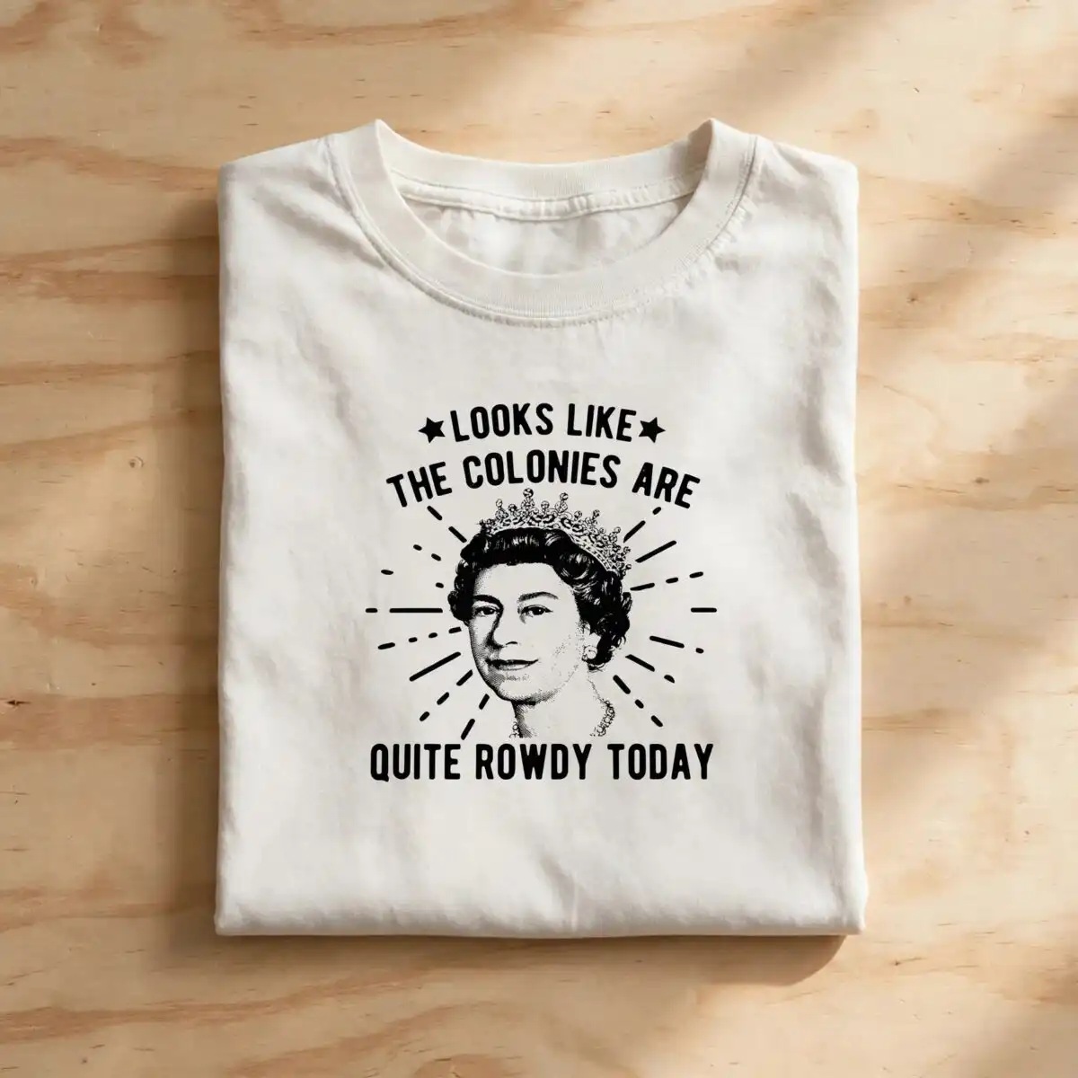 black and white halftone portrait quote shirt design, independence day funny sayings for black white halftone portrait svg design printed on a plain product mockup