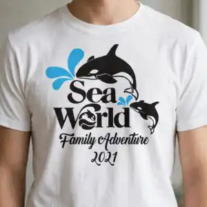 two orca svg design printed on a plain product mockup