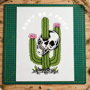 skull with flowers halloween badge svg for shirts, stickers and mugs skull with flowers svg design printed on a plain product mockup