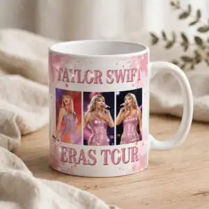 taylor swift eras tour shirt design tumbler wrap collection, 16 designs for 20oz tumblers taylor swift eras tour shirt design design printed on a plain product mockup