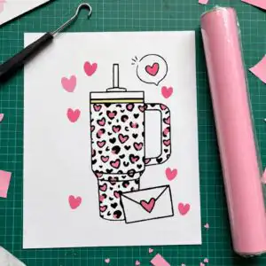 retro obsessive cup disorder valentine's day png tumbler pattern collection retro obsessive cup disorder png design printed on a plain product mockup
