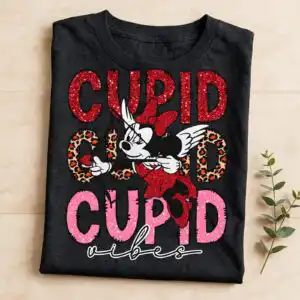 minnie mouse cupid arrow png design for valentine's day sublimation projects cupid arrow png design printed on a plain product mockup