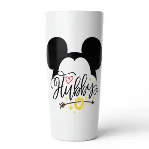 hubby wedding ring black and white round-eared head png for shirts, mugs and gifts wedding ring black and white png design printed on a plain product mockup