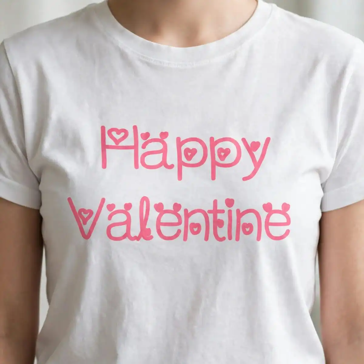 baby yoda valentine clipart design printed on a plain product mockup