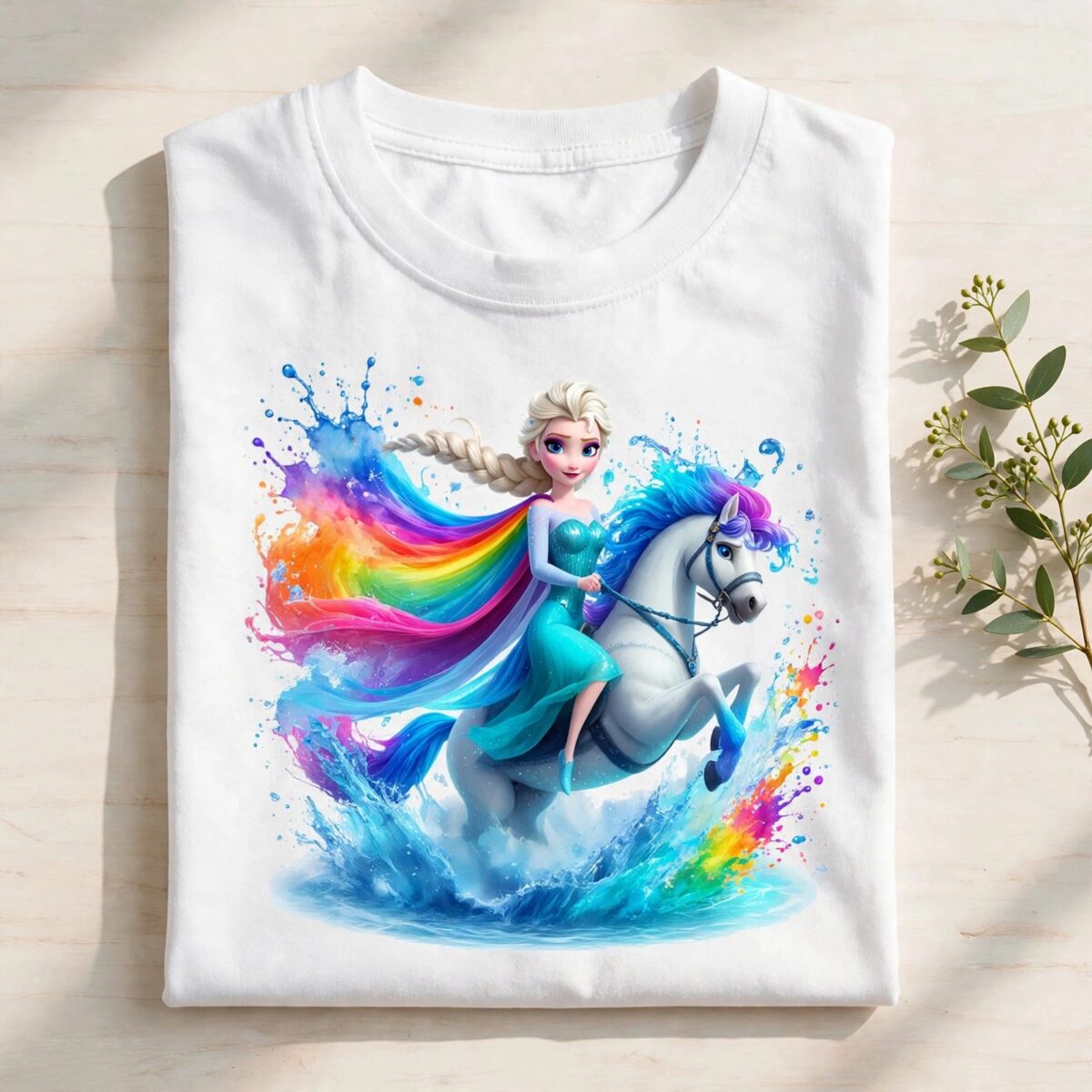 frozen queen splash watercolor png collage for birthday shirts, tumblers and party crafts frozen queen splash watercolor png design printed on a plain product mockup