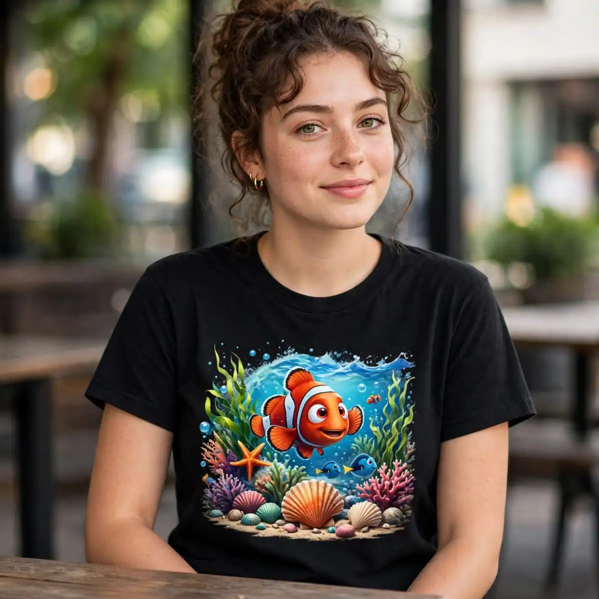 finding nemo png images design printed on a plain product mockup