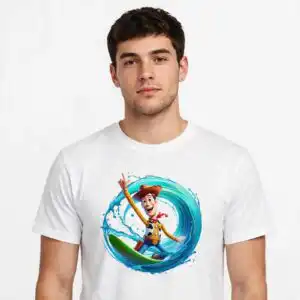 watercolor toy story png design printed on a plain product mockup