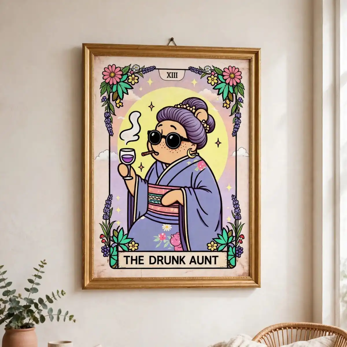funny cartoon tarot cards with bold borders png for shirts and mugs tarot card border png design printed on a plain product mockup