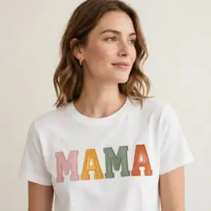 mama cartoon characters word art for mothers day shirts mama cartoon characters svg design printed on a plain product mockup