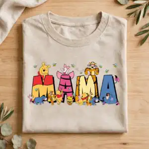 mama cartoon characters word art for mothers day shirts mama cartoon characters svg design printed on a plain product mockup