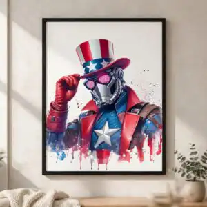 star lord png design printed on a plain product mockup