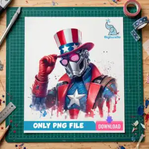 star lord png design printed on a plain product mockup