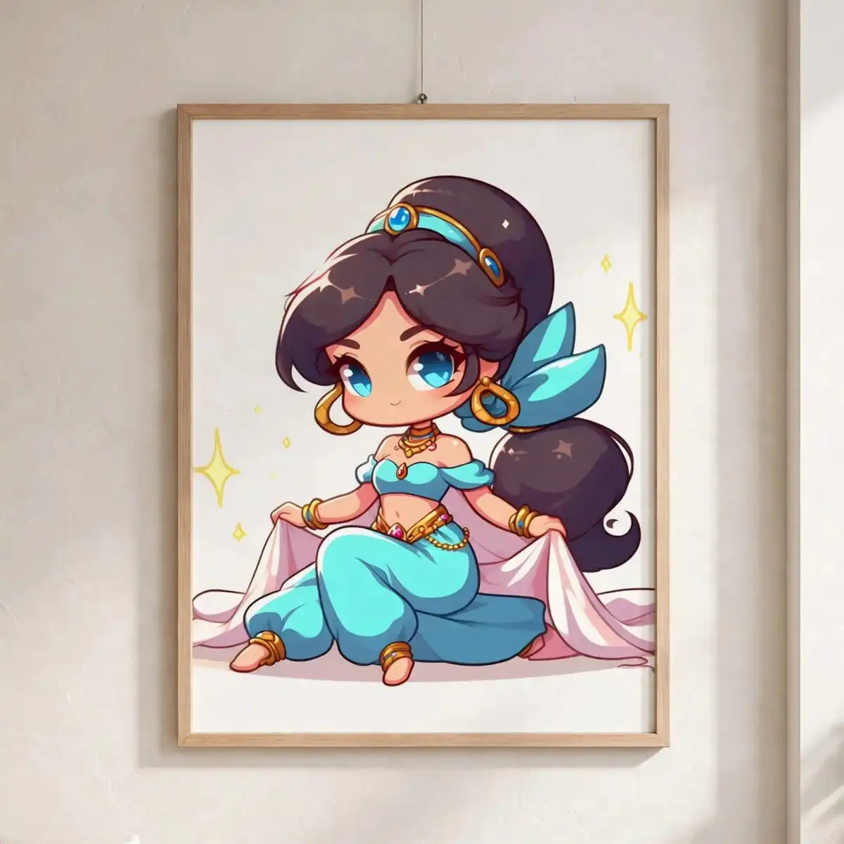 only png file png bling jasmin chibi design for sublimation and print-and-cut projects only png file png design printed on a plain product mockup