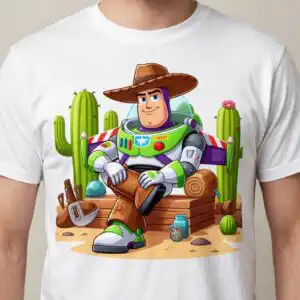 buzz lightyear cowboy era cartoon astronaut birthday party png design buzz lightyear png cartoon design printed on a plain product mockup