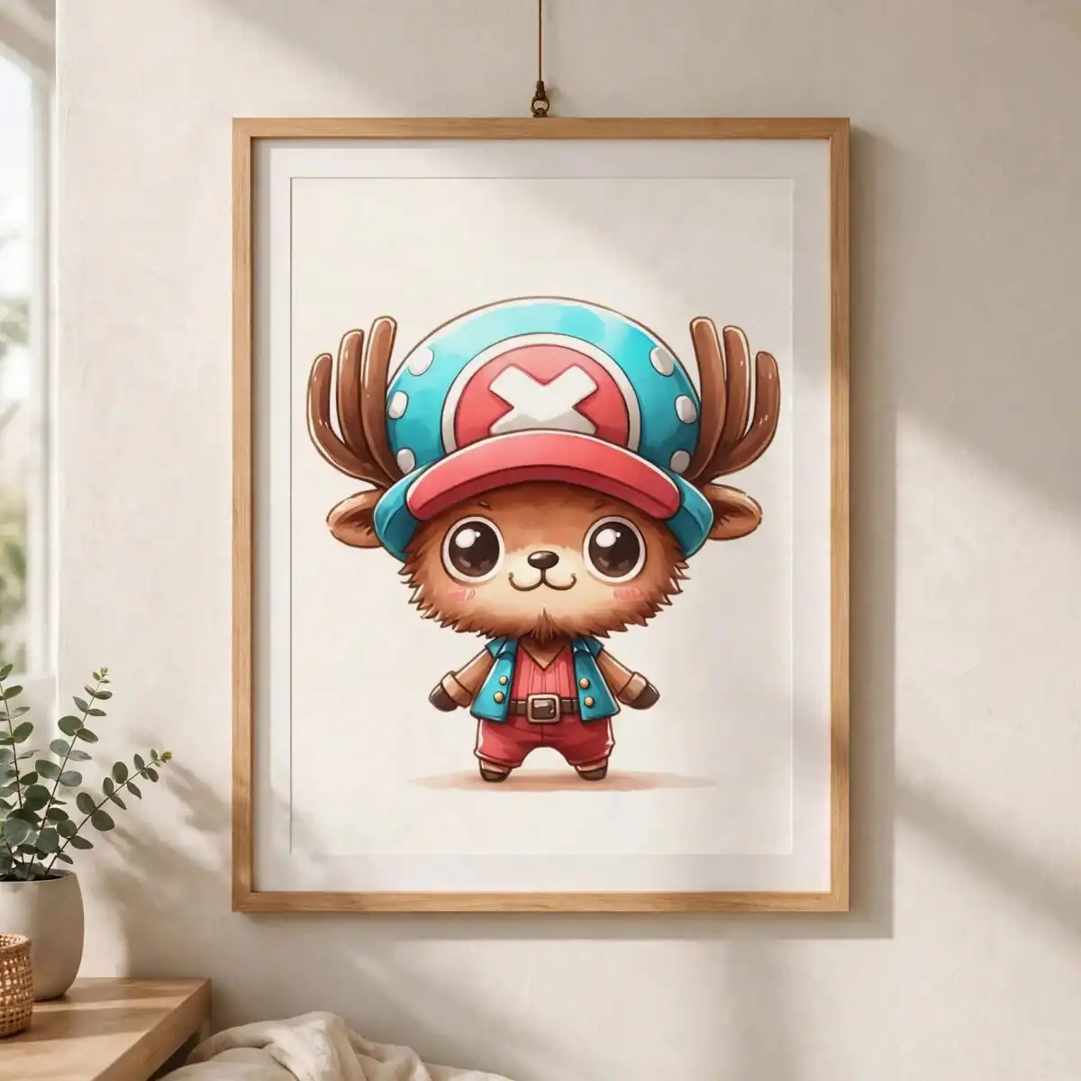 cute chibi chopper anime characters design for kids in png sublimation chibi chopper anime characters png design printed on a plain product mockup