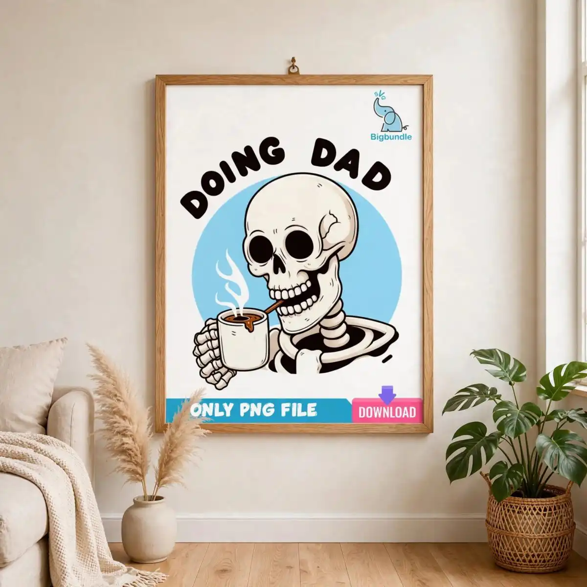 funny skeleton with coffee design with doing dad shit for dad shirts skeleton with coffee png design printed on a plain product mockup