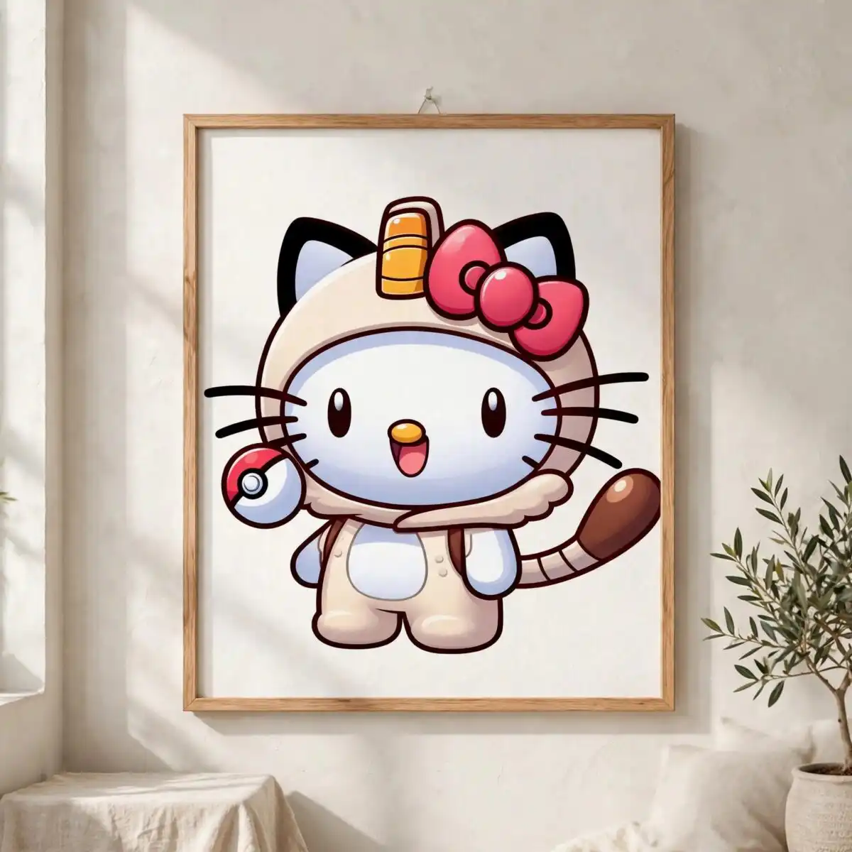 meowth pokemon hello kitty costume cat png for kids shirts and stickers meowth pokemon png design printed on a plain product mockup