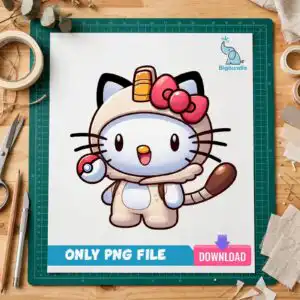meowth pokemon hello kitty costume cat png for kids shirts and stickers meowth pokemon png design printed on a plain product mockup