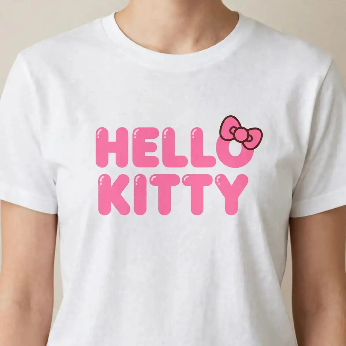 hello kitty red png super mario birthday shirt design, dressed as mario hello kitty red png design printed on a plain product mockup