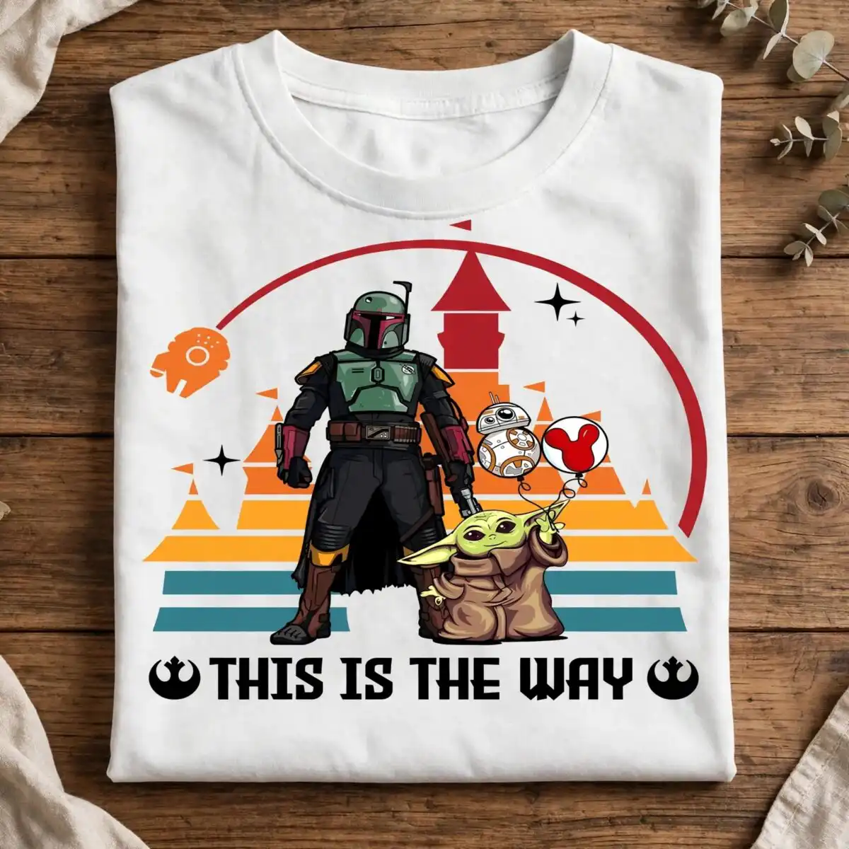 star wars spaceship png design printed on a plain product mockup